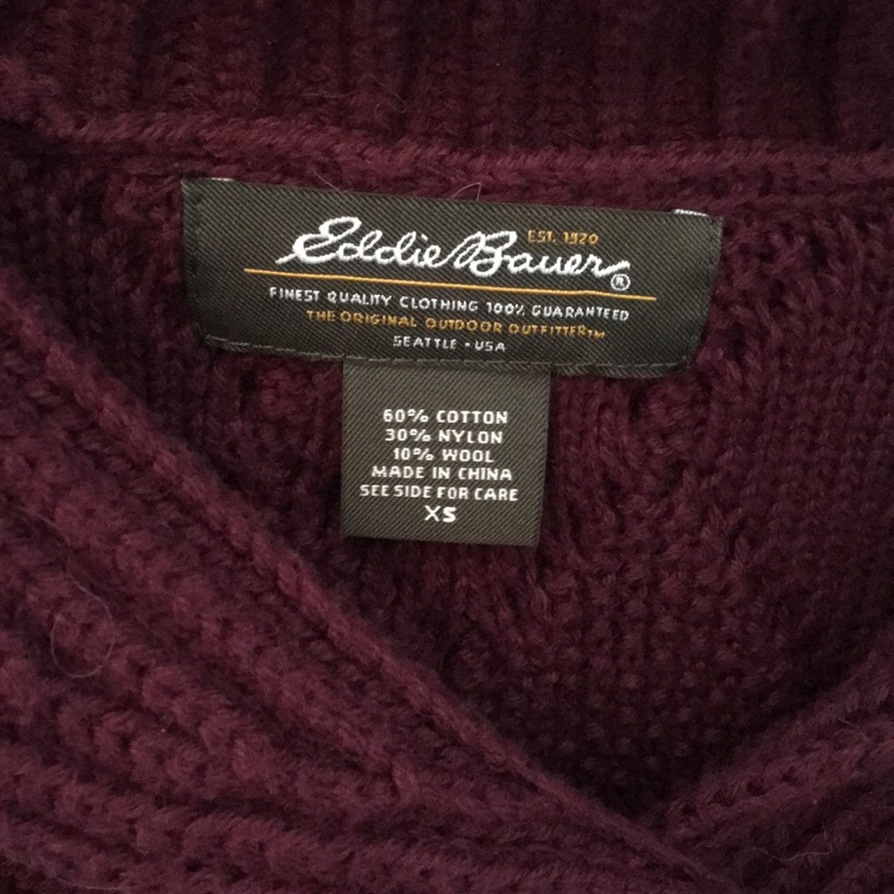 Eddie Bauer Cable Knit Sweater - Picture 3 of 4